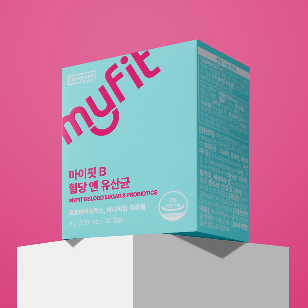 [3개월] 동국제약 마이핏B 혈당 앤 유산균 혈당케어 프로바이오틱스 30캡슐, 3개 - 상세 이미지 2