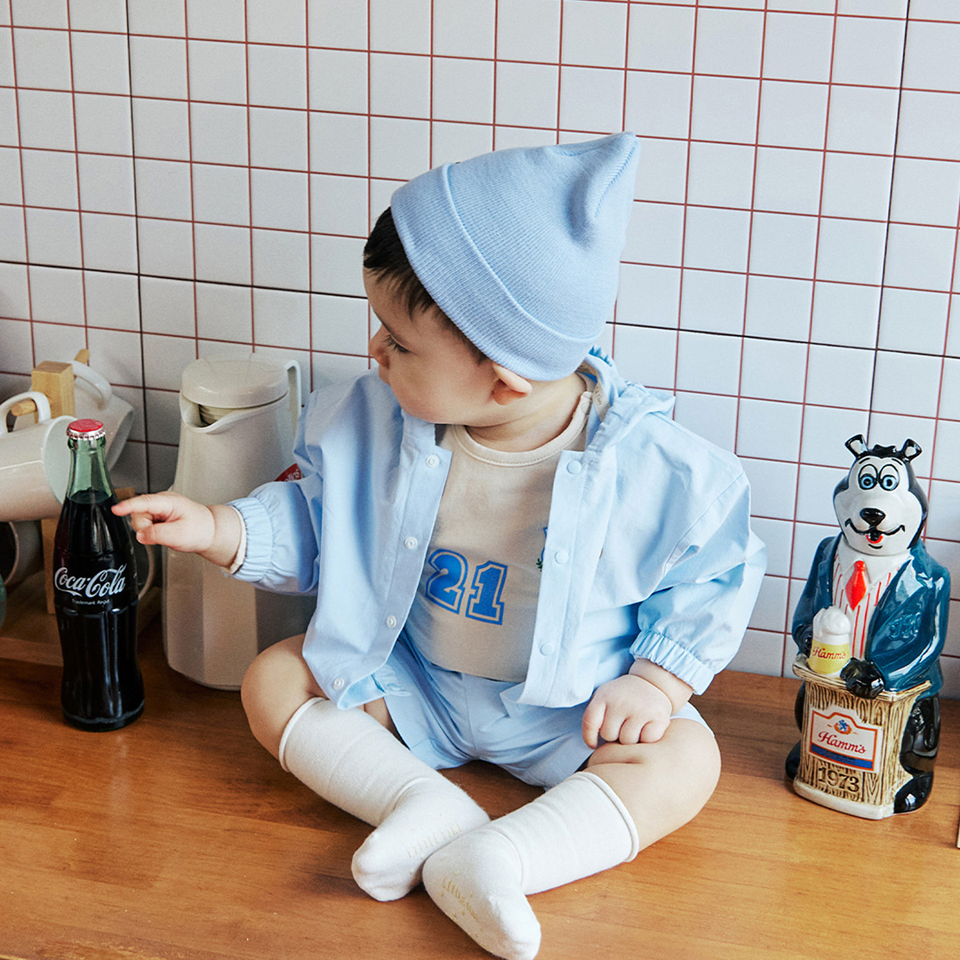 바스락 사각사각 반바지 블루 이미지 7