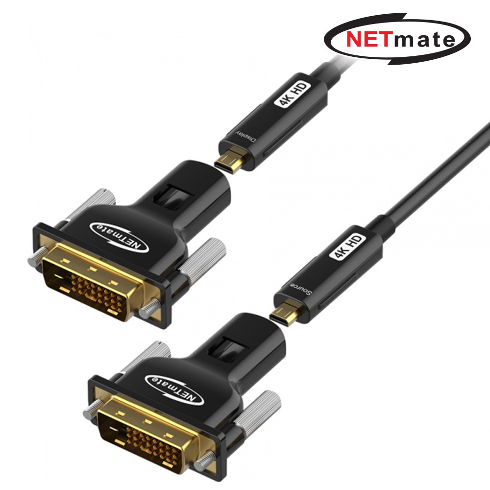 강원전자 넷메이트 DVI Hybrid AOC 배관용 케이블 5m, 1개