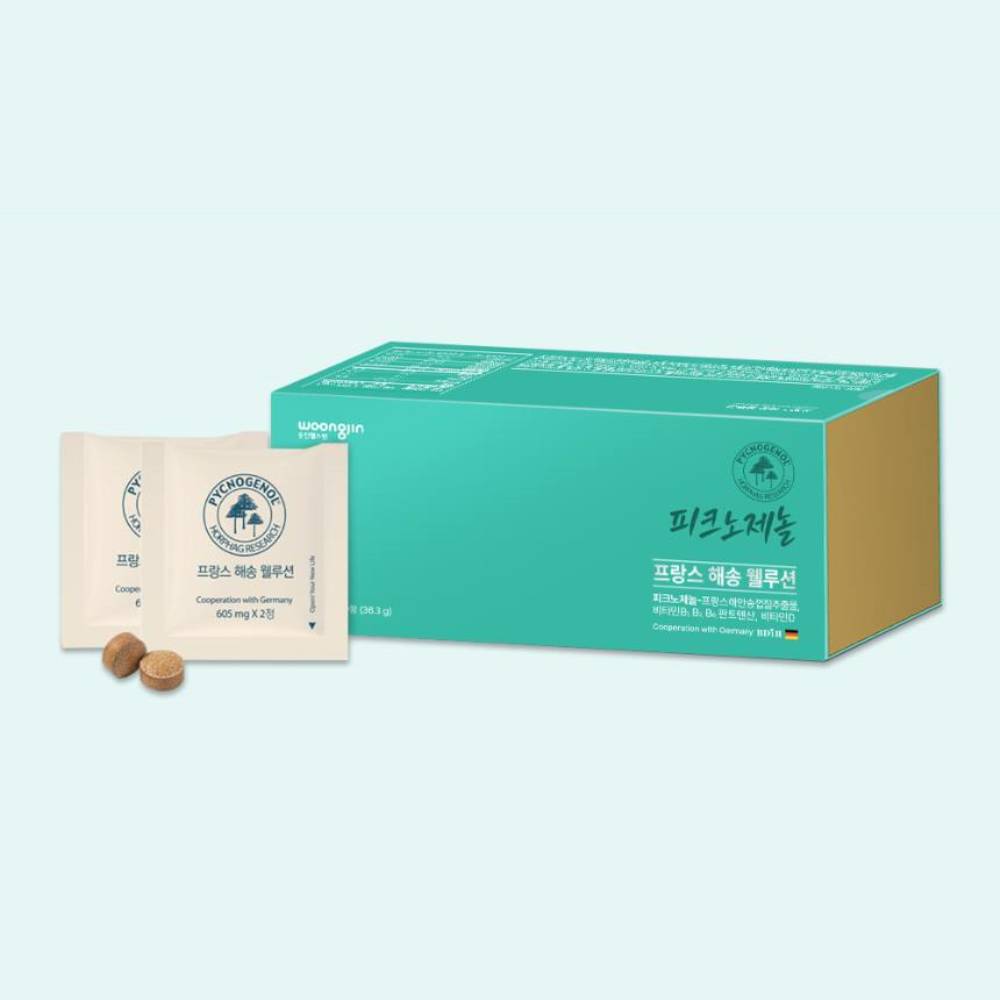 웅진헬스원 혈행개선 중년건강 프랑스 해송웰루션 605mg x 60정 - 상세 이미지 3