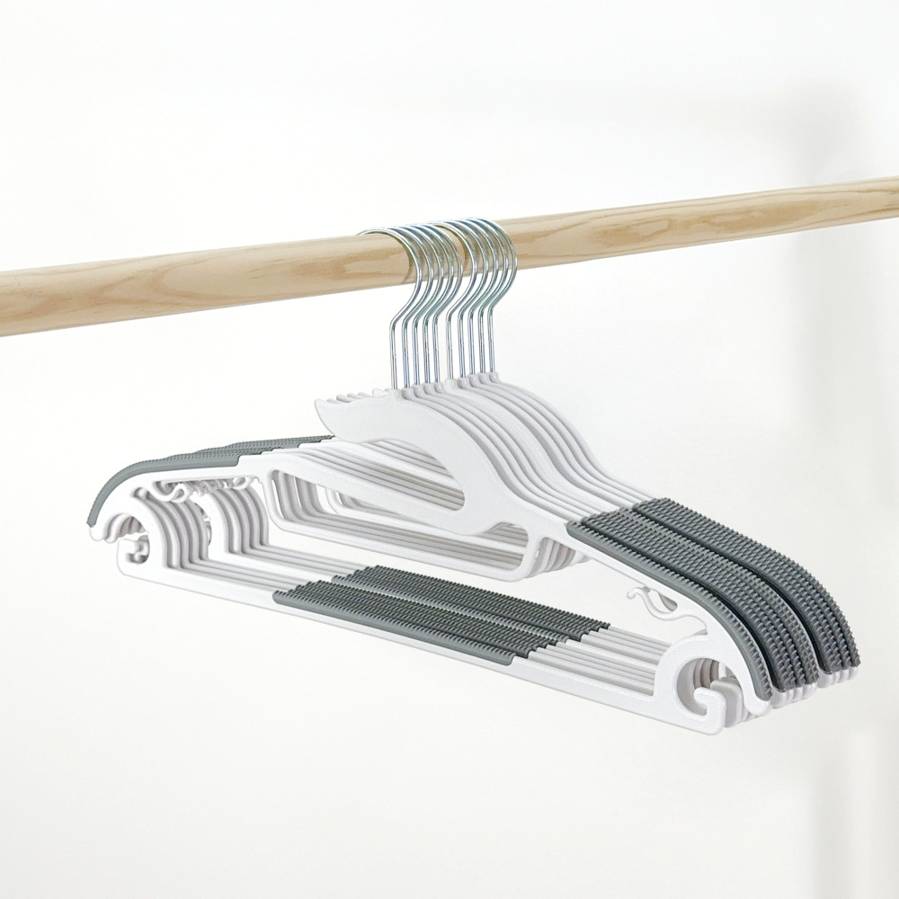 올지 라운드 논슬립옷걸이 어깨뿔방지 회전고리 10개