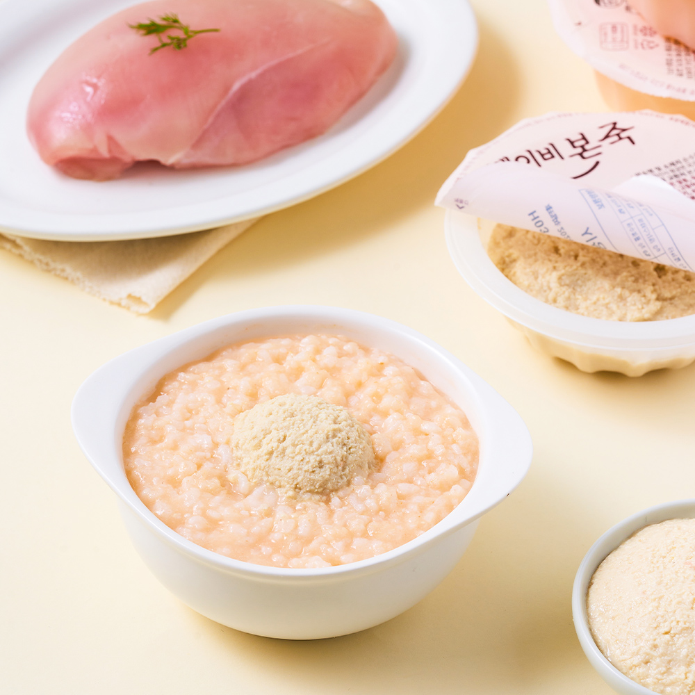 [베이비본죽] 냉장이유식 토핑 닭가슴살(100g) 국내산 무항생제 닭고기