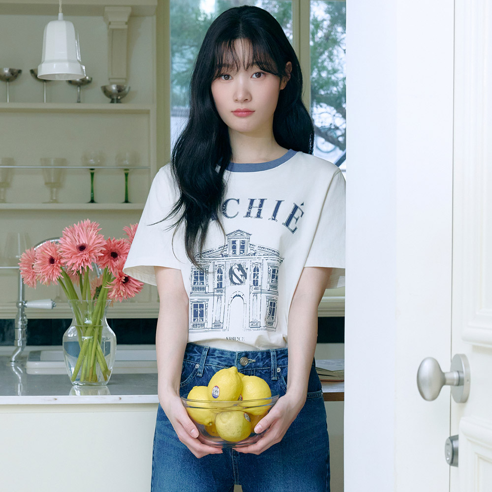 [온앤온] 후로피 프린트 티셔츠 NEW5XE305