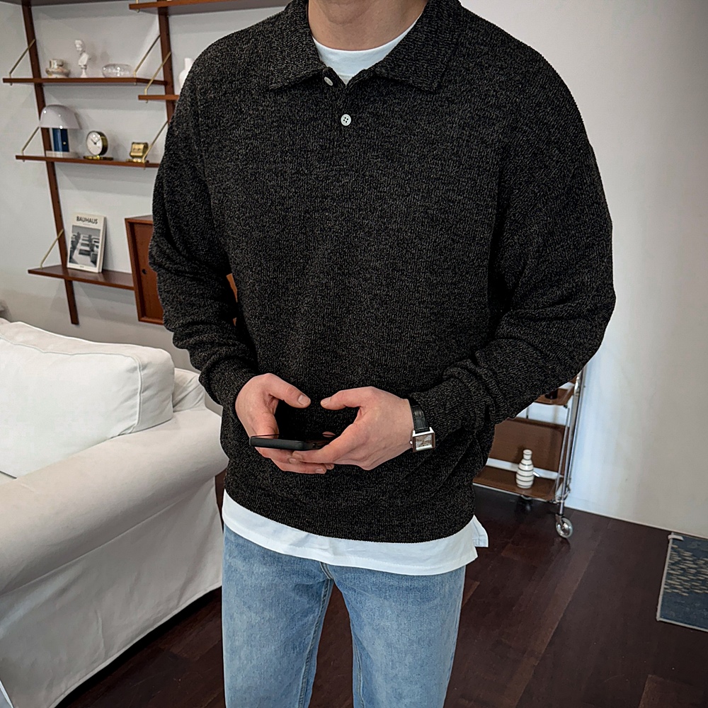 헨리넥티셔츠 어깨넓어보이는옷 헨리넥 목안늘어나는티 - 상세 이미지 4