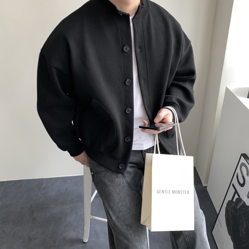 (SALE)남자크롭가디건 남자라운드가디건 - 상세 이미지 2