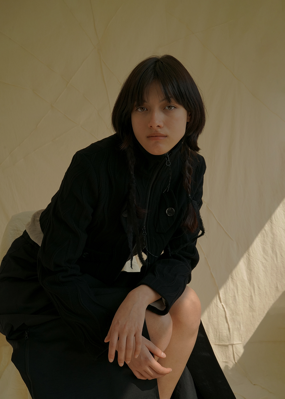 루드 울 집업 크롭 자켓 국산 원단 Jacket 02 - 상세 이미지 2