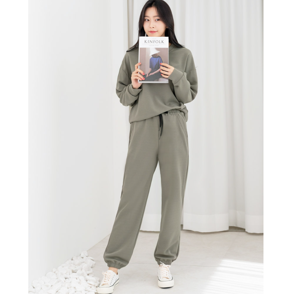 성인실내복 운동복 체육복 봄 가을 여성 조거 트레이닝세트 - 상세 이미지 3