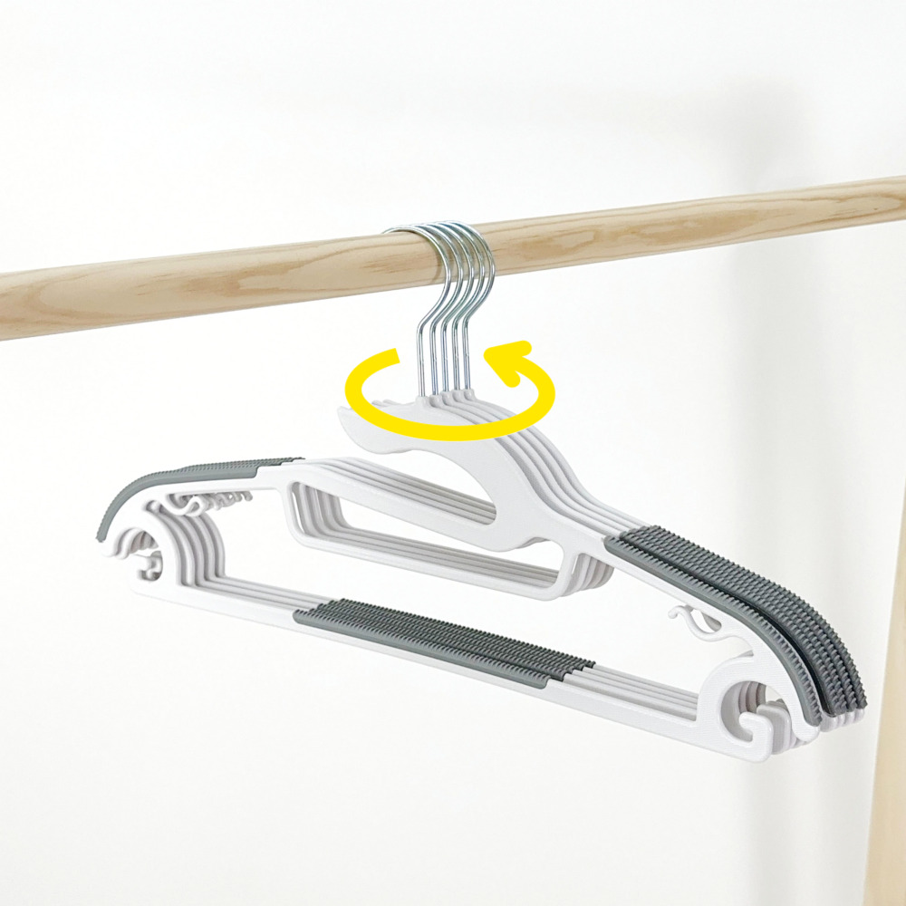 올지 라운드 논슬립옷걸이 어깨뿔방지 회전고리 30개