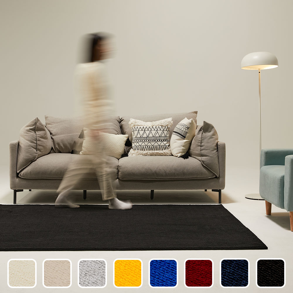 호이데코 보카시 먼지없는 거실카페트 사계절 워셔블 아기 아이방 단모 러그 50x100