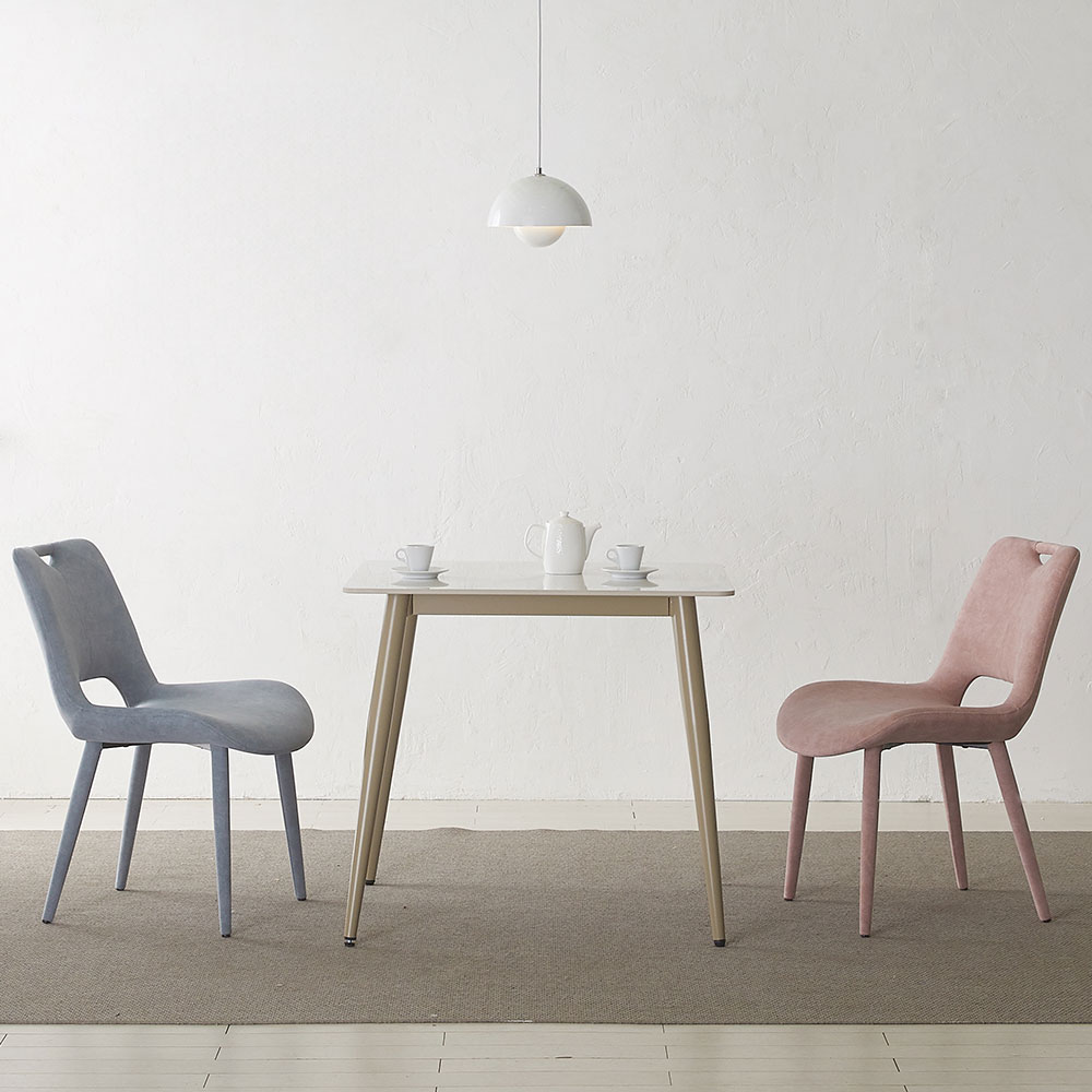 스코나 테리치 통세라믹 2인 식탁세트(의자2개) 카페테이블 책상