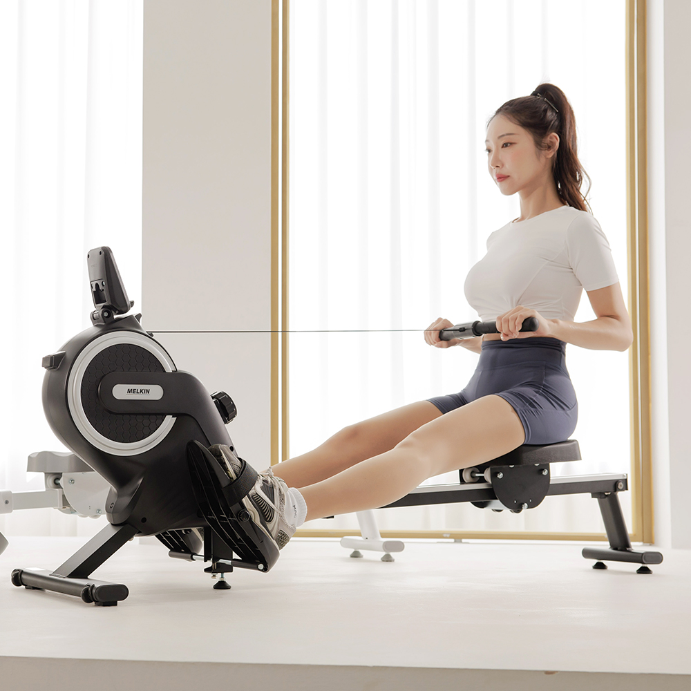 멜킨 로잉머신 가정용 노젓기 스컬 조정머신 실내 유산소 근력 마그네틱 전신 홈트 운동기구 이미지 2