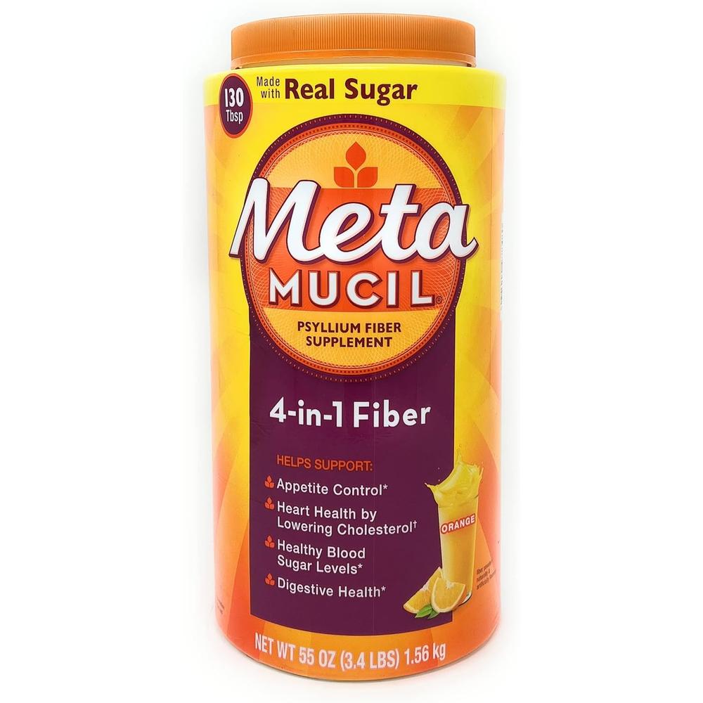 메타무실 식이섬유 4in1 차전자피 파우더 분말 오렌지 대용량 Fiber 1.56kg - 상품 이미지
