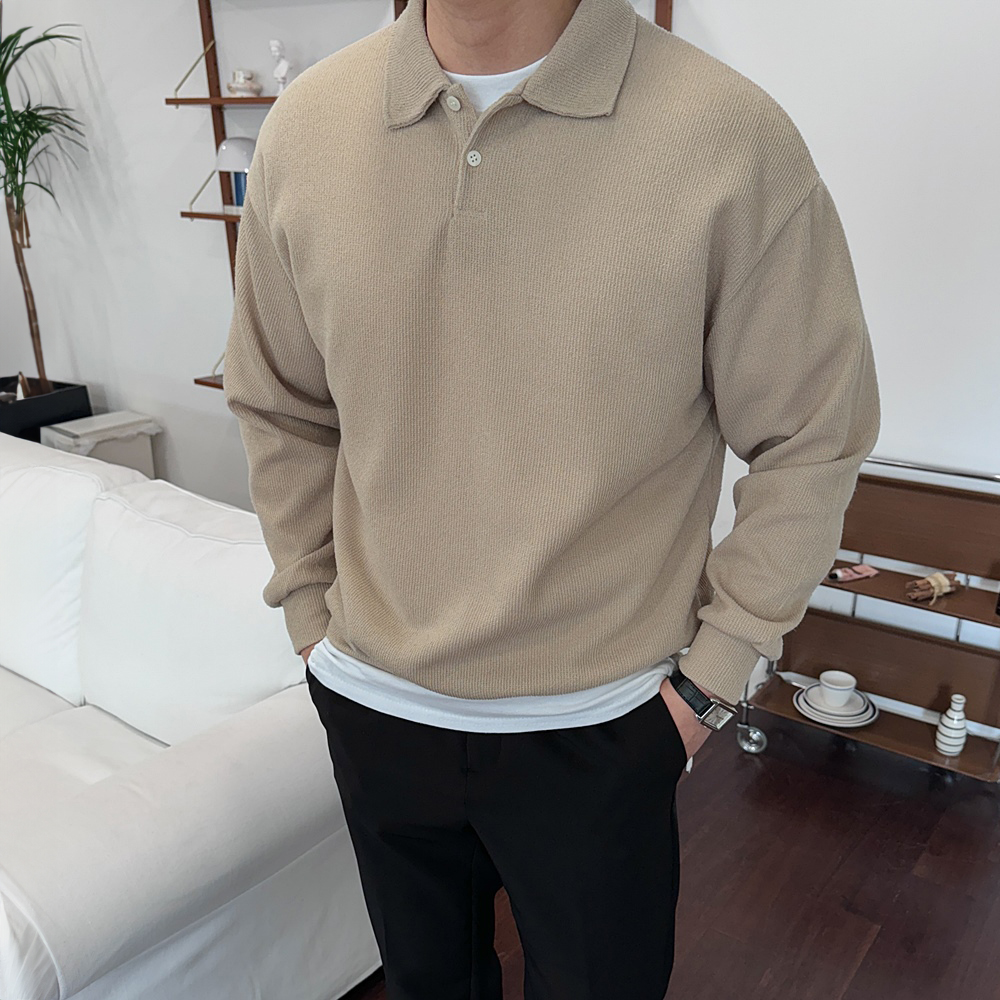 헨리넥티셔츠 어깨넓어보이는옷 헨리넥 목안늘어나는티 - 상세 이미지 2