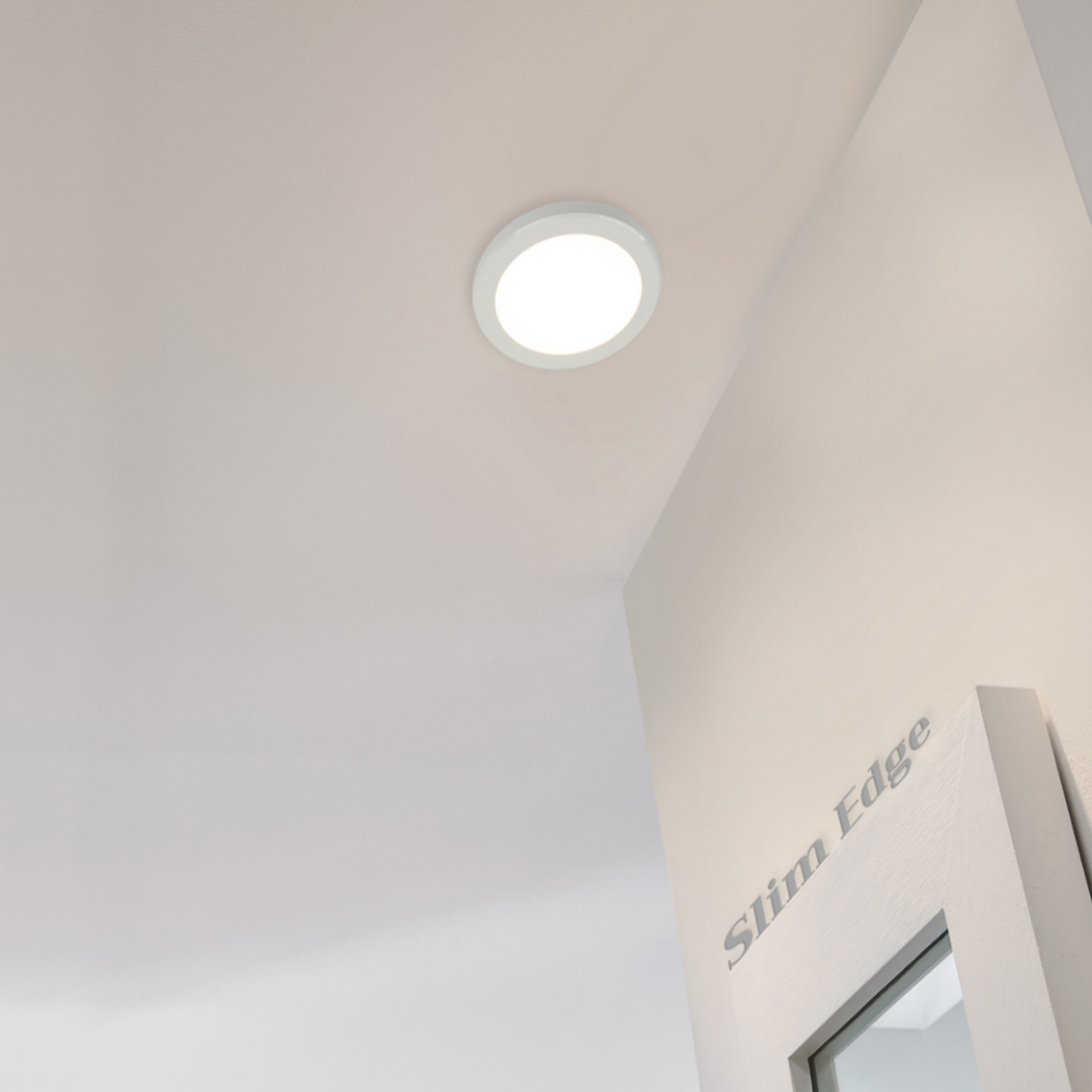 KS 원형직부등 LED 20W 아파트 현관 슬림 엣지 직부등 블랙/전구색 - 상세 이미지 4