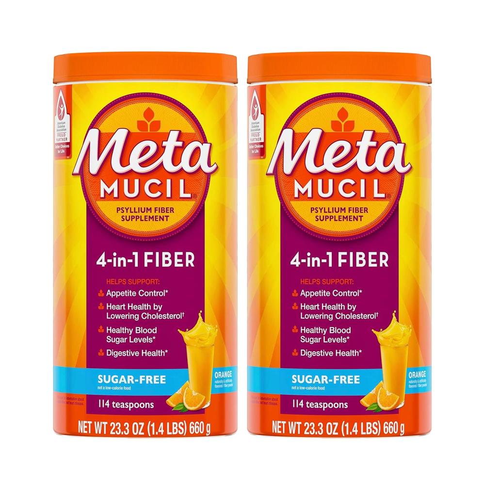 메타무실 식이섬유 차전자피 파우더 분말 슈가프리 무설탕 Fiber 660g (2통) - 상품 이미지