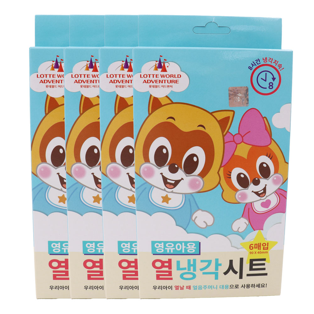 열냉각시트 로티로리 쿨링 해열패치 영유아용 (6매입X4개 / 24매) - 메인 이미지