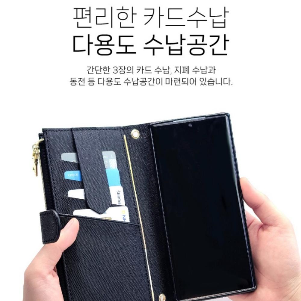 LG X6 2019 지갑 케이스 시에나 핸드백 LM-X625N 이미지 7