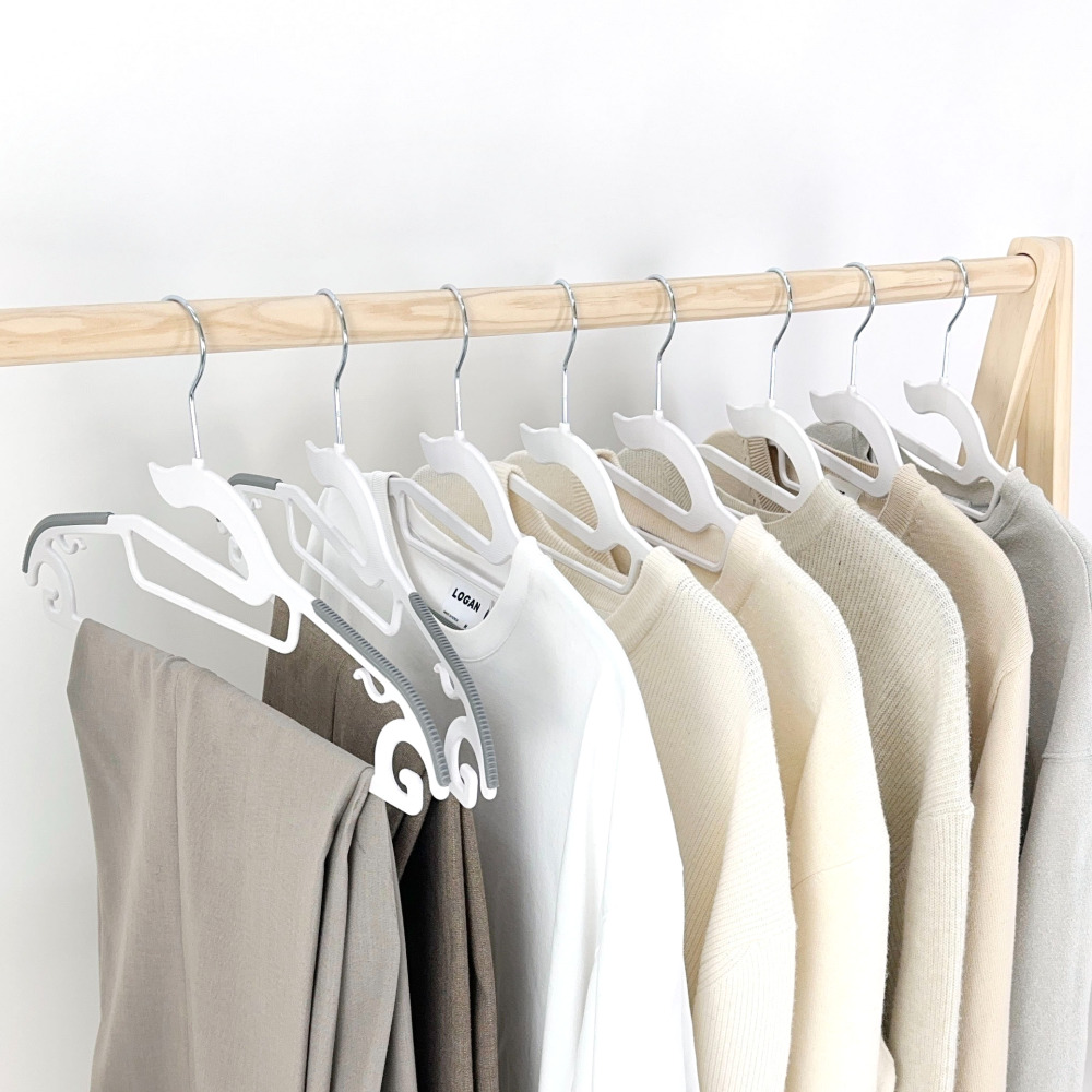 올지 라운드 논슬립옷걸이 어깨뿔방지 회전고리 30개