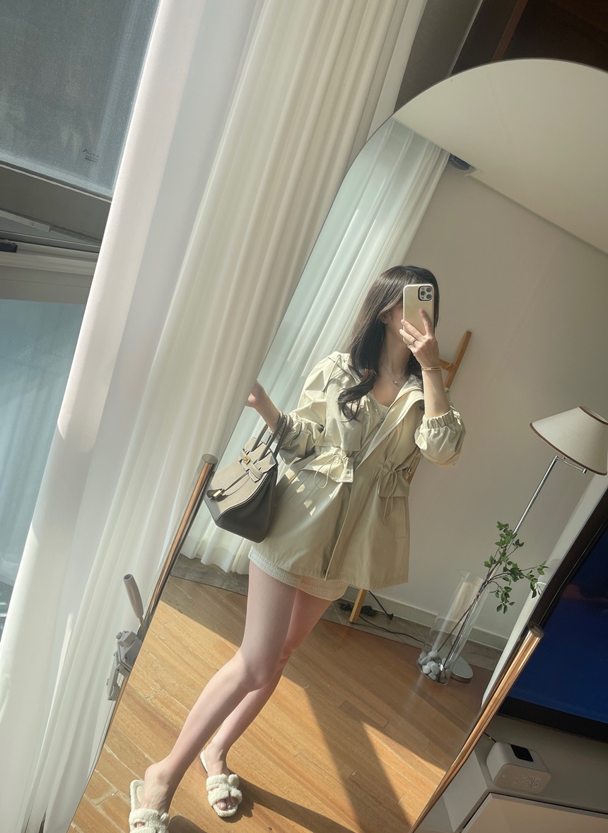 [신상💛핏보장]몽 스트링 후드 숏 루즈핏 야상 집업 자켓 상세 이미지 32