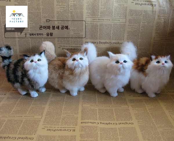 리얼 데코 인형 장식 소장용 고양이 촬영용 - 상품 이미지
