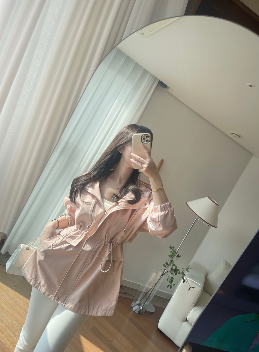 [신상💛핏보장]몽 스트링 후드 숏 루즈핏 야상 집업 자켓 상세 이미지 8