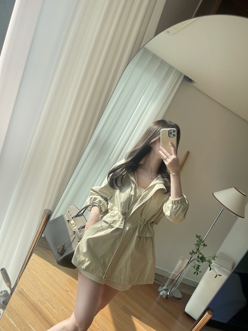 [신상💛핏보장]몽 스트링 후드 숏 루즈핏 야상 집업 자켓 상세 이미지 35
