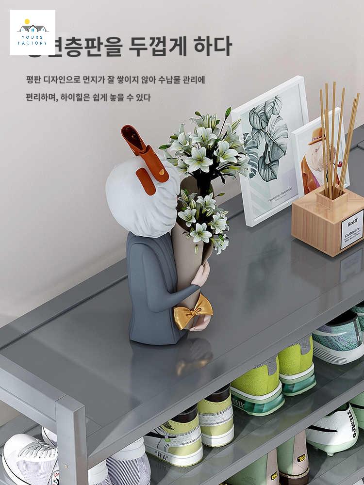 출입구 학원 랙 선반 바퀴달린신발장 사무실 간이 - 상세 이미지 3
