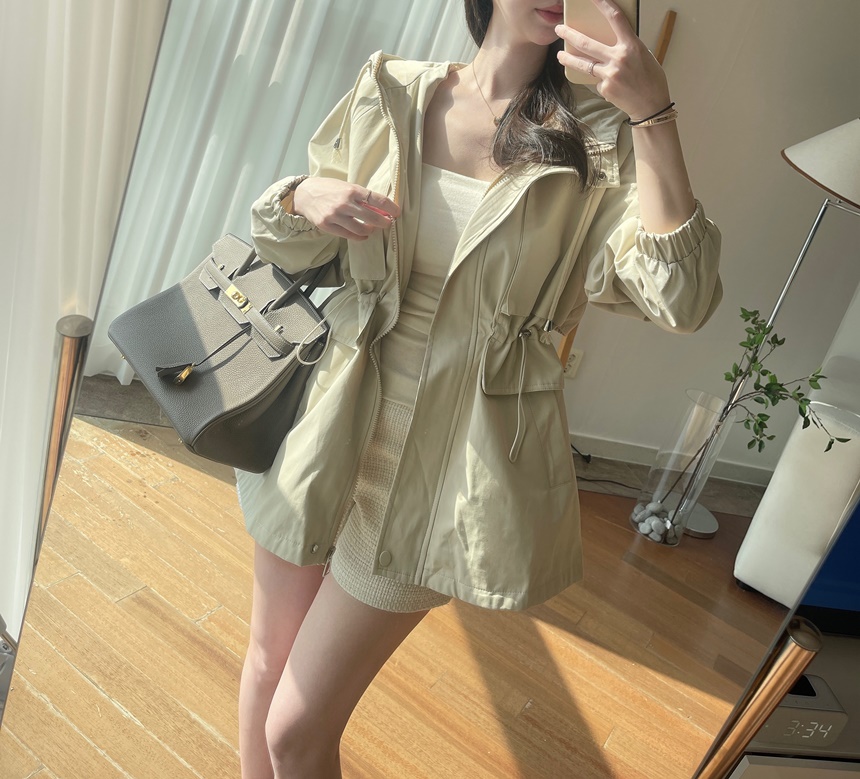 [신상💛핏보장]몽 스트링 후드 숏 루즈핏 야상 집업 자켓 상세 이미지 28