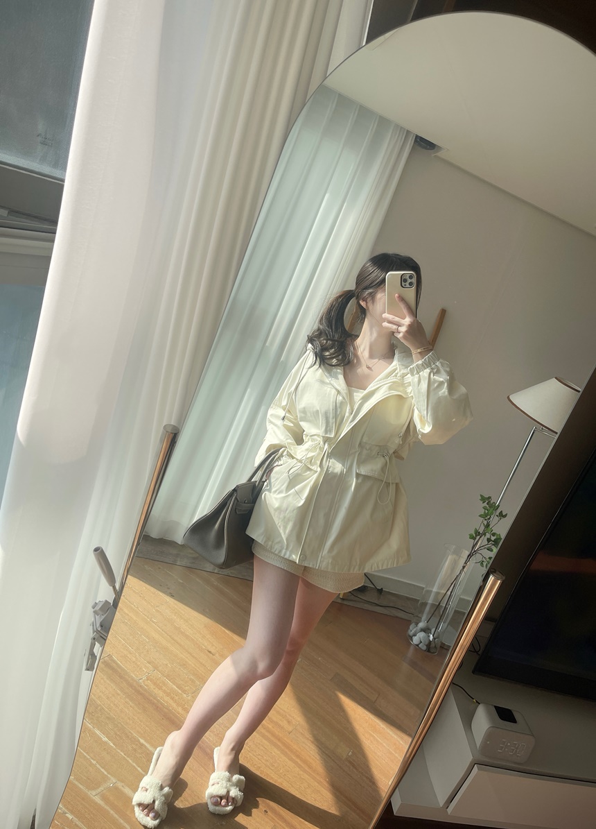 [신상💛핏보장]몽 스트링 후드 숏 루즈핏 야상 집업 자켓 상세 이미지 22