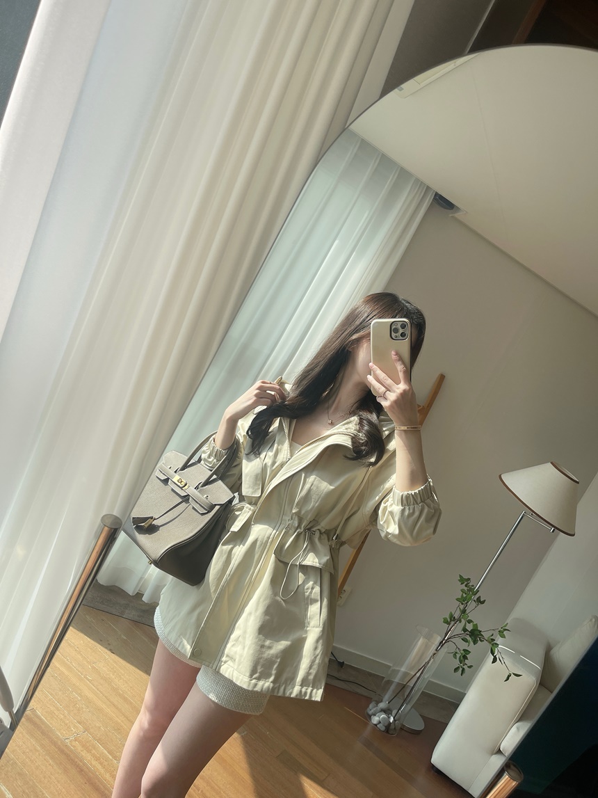 [신상💛핏보장]몽 스트링 후드 숏 루즈핏 야상 집업 자켓 상세 이미지 31