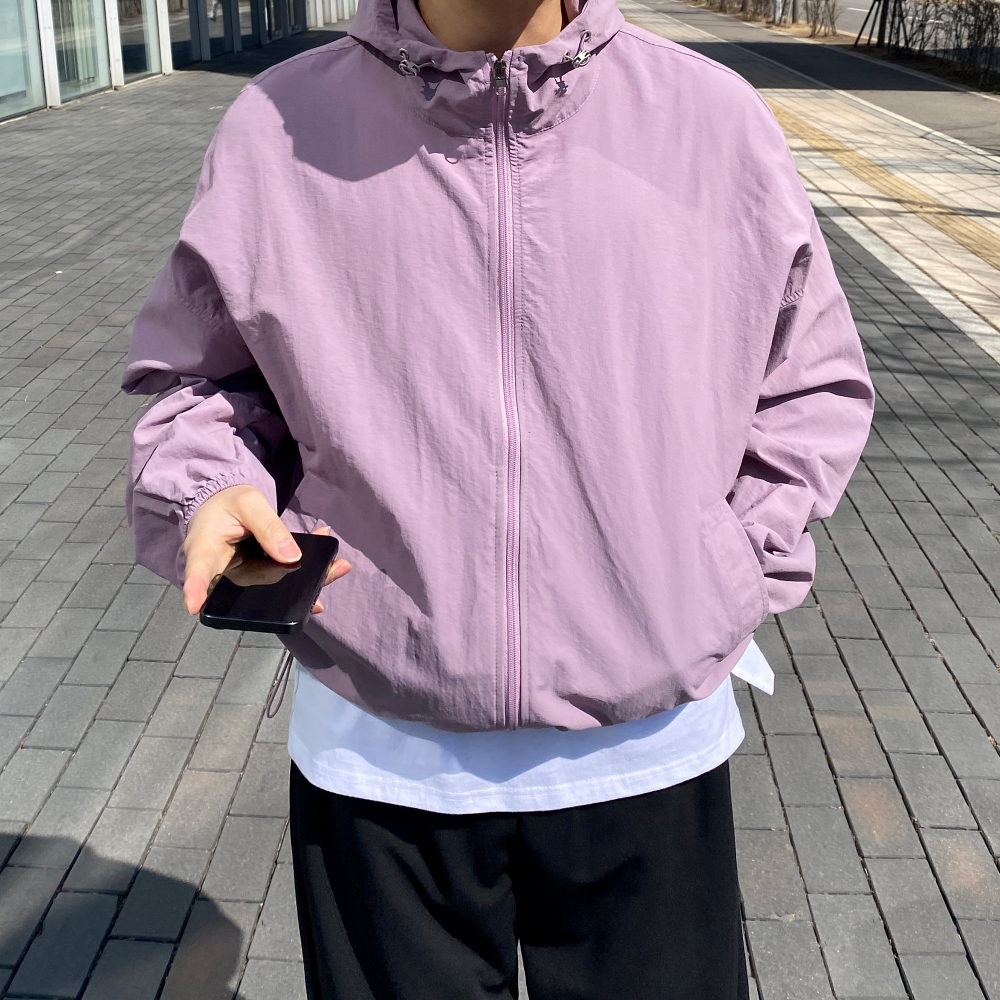 남자오버핏바람막이 남성후드바람막이 - 상품 이미지