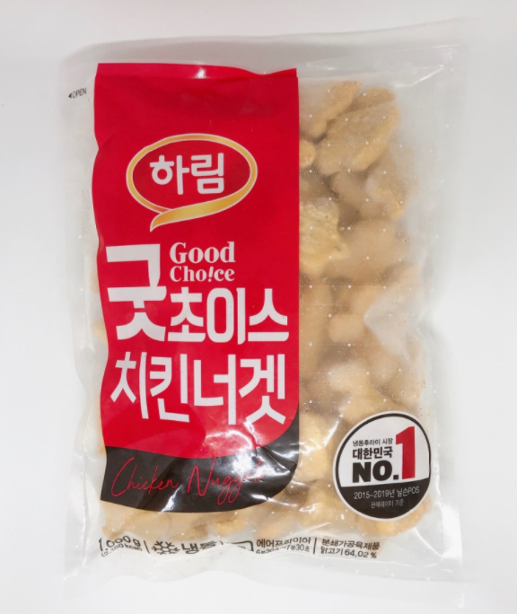 굿초이스 치킨너겟 하림 1kg 냉동 : 식재온