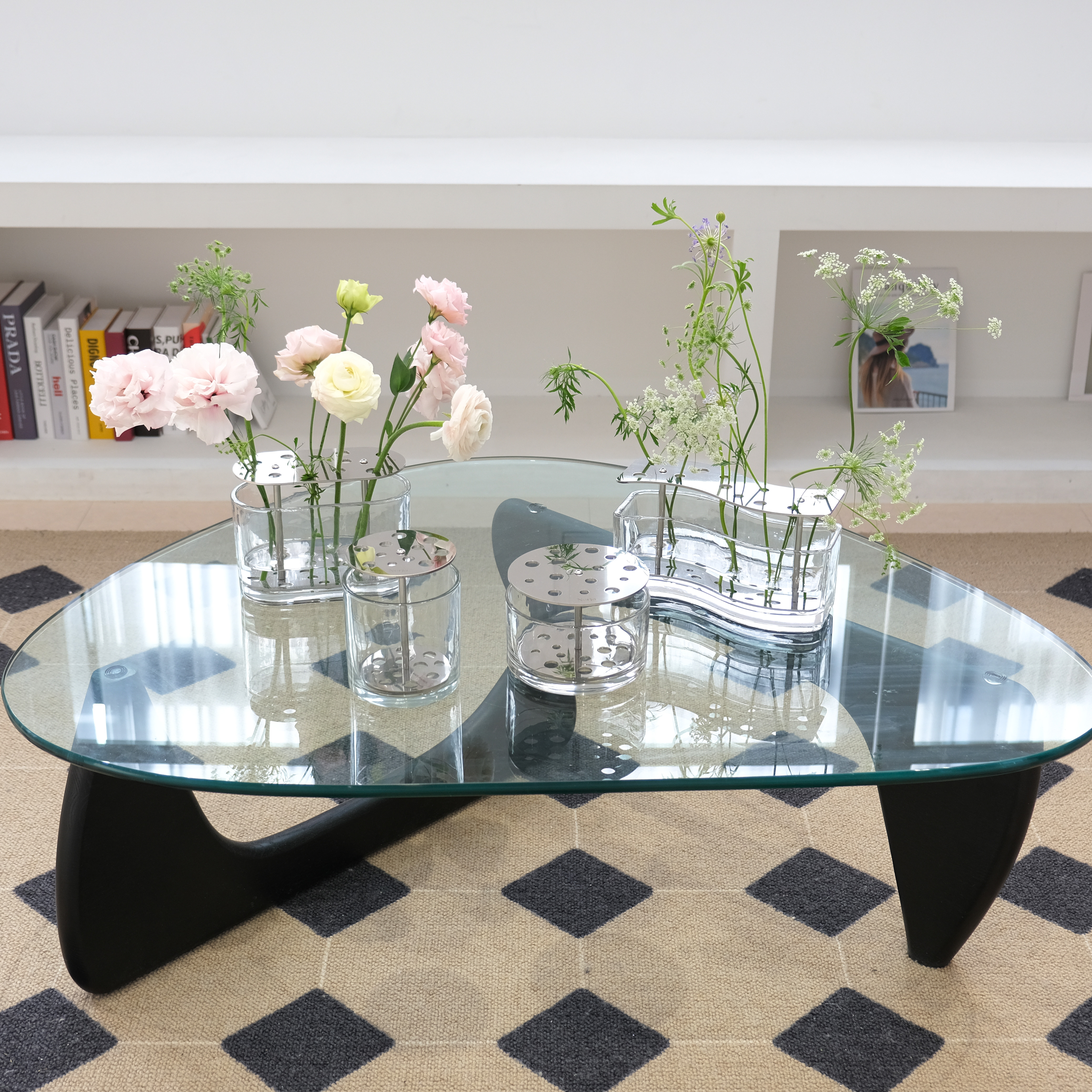 네르하 이케바나 화병 이케바나롱 대형 유리 꽃꽂이 화병 꽃병