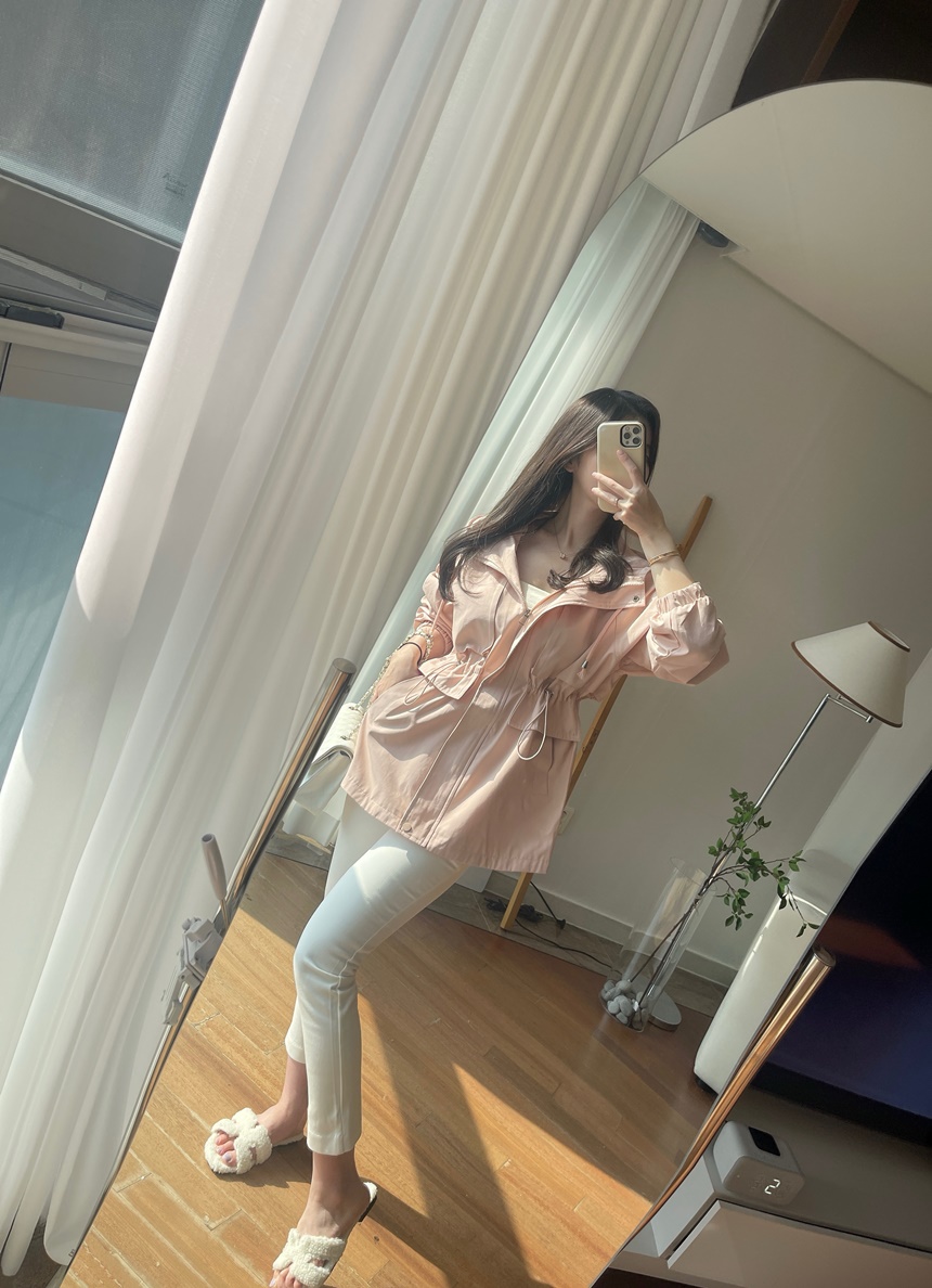 [신상💛핏보장]몽 스트링 후드 숏 루즈핏 야상 집업 자켓 상세 이미지 4