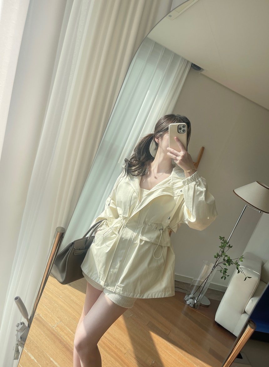 [신상💛핏보장]몽 스트링 후드 숏 루즈핏 야상 집업 자켓 상세 이미지 21