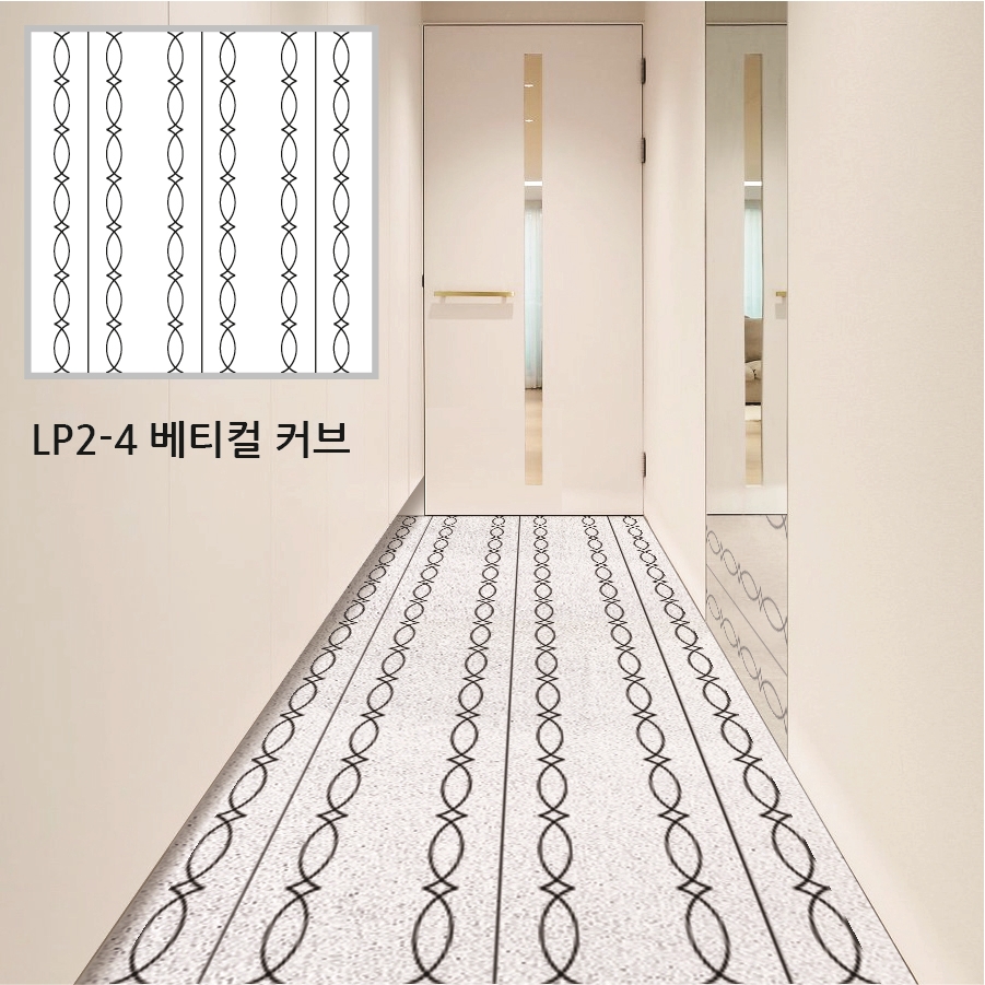 코메샵 라인 패턴매트 호리즌 국내제작 현관 매트 베란다 세탁실 코일 발매트 - 상세 이미지 4