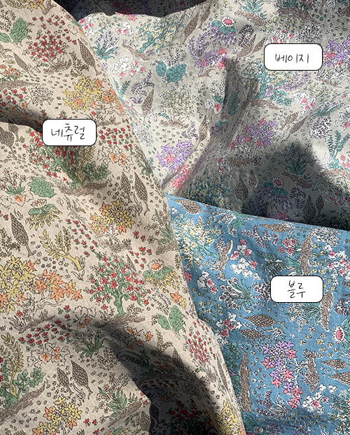더블유패브릭 알프스 워싱처리 15수 대폭 린넨천 원단 앞치마 커튼 소품 천가게 - 상세 이미지 2