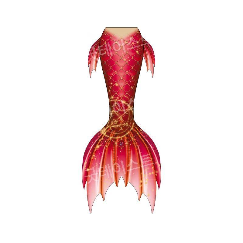 아쿠아리움 인어공주 다이빙 수트 머메이드 아웃핏 슬림핏 수족관 빅테일 프리다이빙 공연복 이미지 7