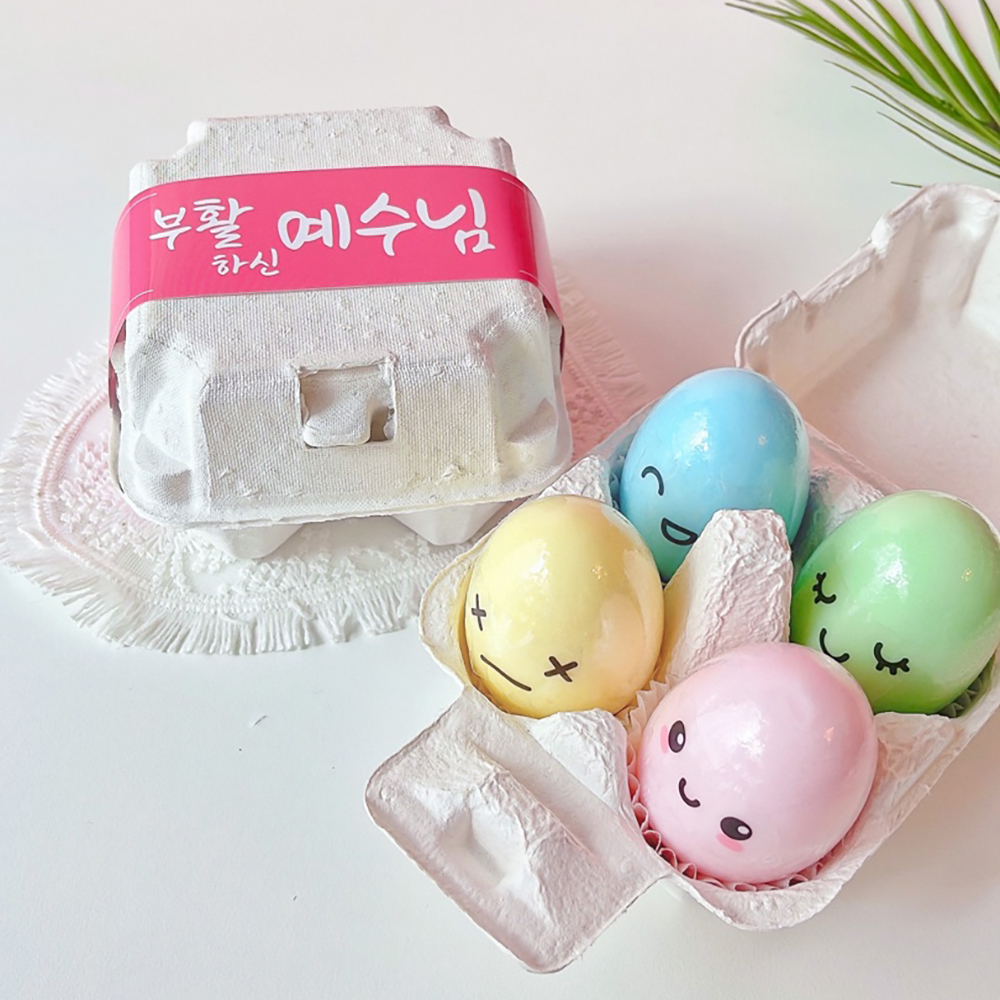 부활절비누 달걀 계란 비누 4구 교회선물 - 상세 이미지 4