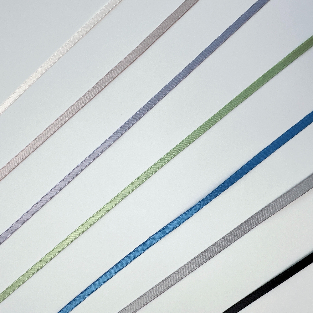 얇은 공단 리본 끈 3mm 45m 꽃 청첩장 선물 포장 리본 공예