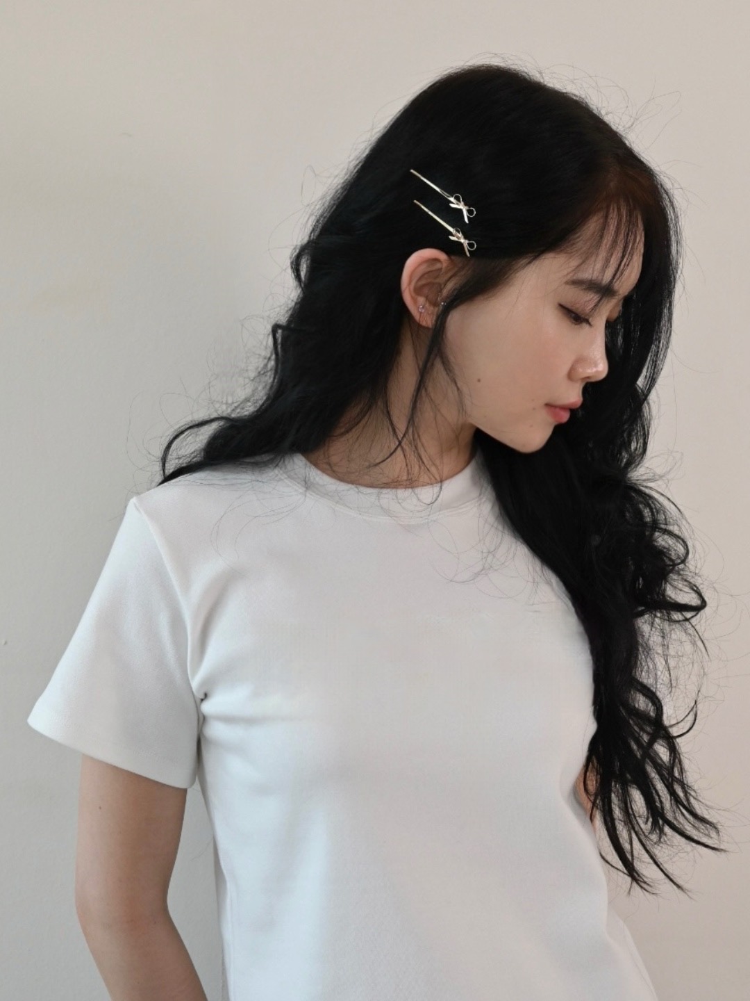 2개SET 메탈 프레젠트 작은 리본 헤어 실핀 세트 미니 바비핀 - 상세 이미지 2