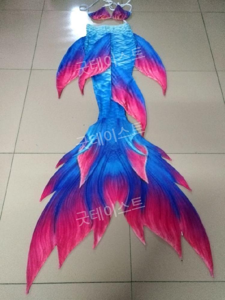 머메이드 아웃핏 수족관 인어공주 다이빙 슈트 공연 아쿠아리움 프리다이빙 피쉬테일 맞춤형가능 - 상세 이미지 2