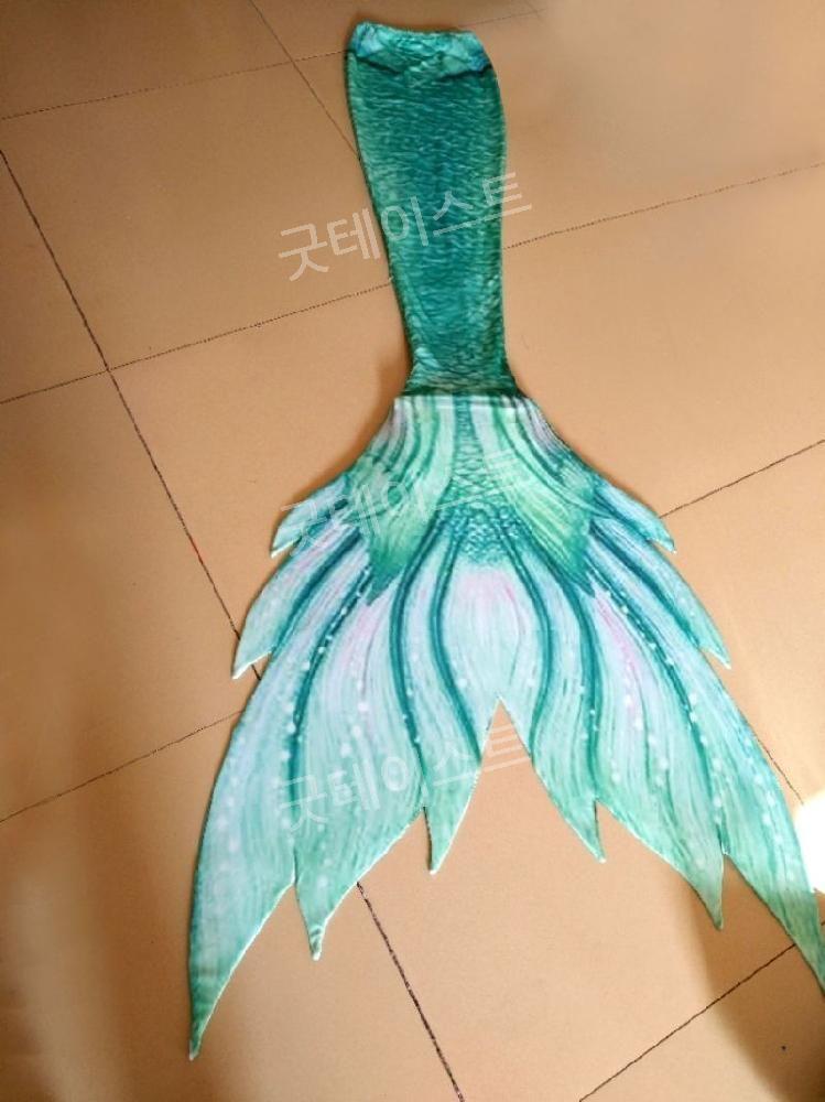 머메이드 아웃핏 수족관 인어공주 다이빙 슈트 공연 아쿠아리움 프리다이빙 피쉬테일 맞춤형가능 - 상세 이미지 4