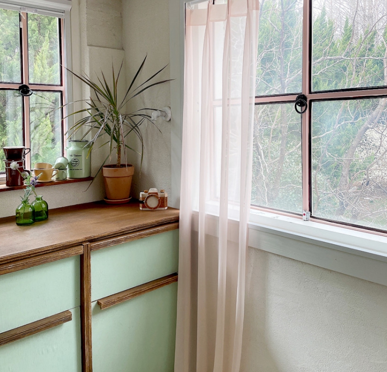 발레리나 쉬폰 속커튼 차르르 아이방 여아 남아 빈티지 레트로 핑크