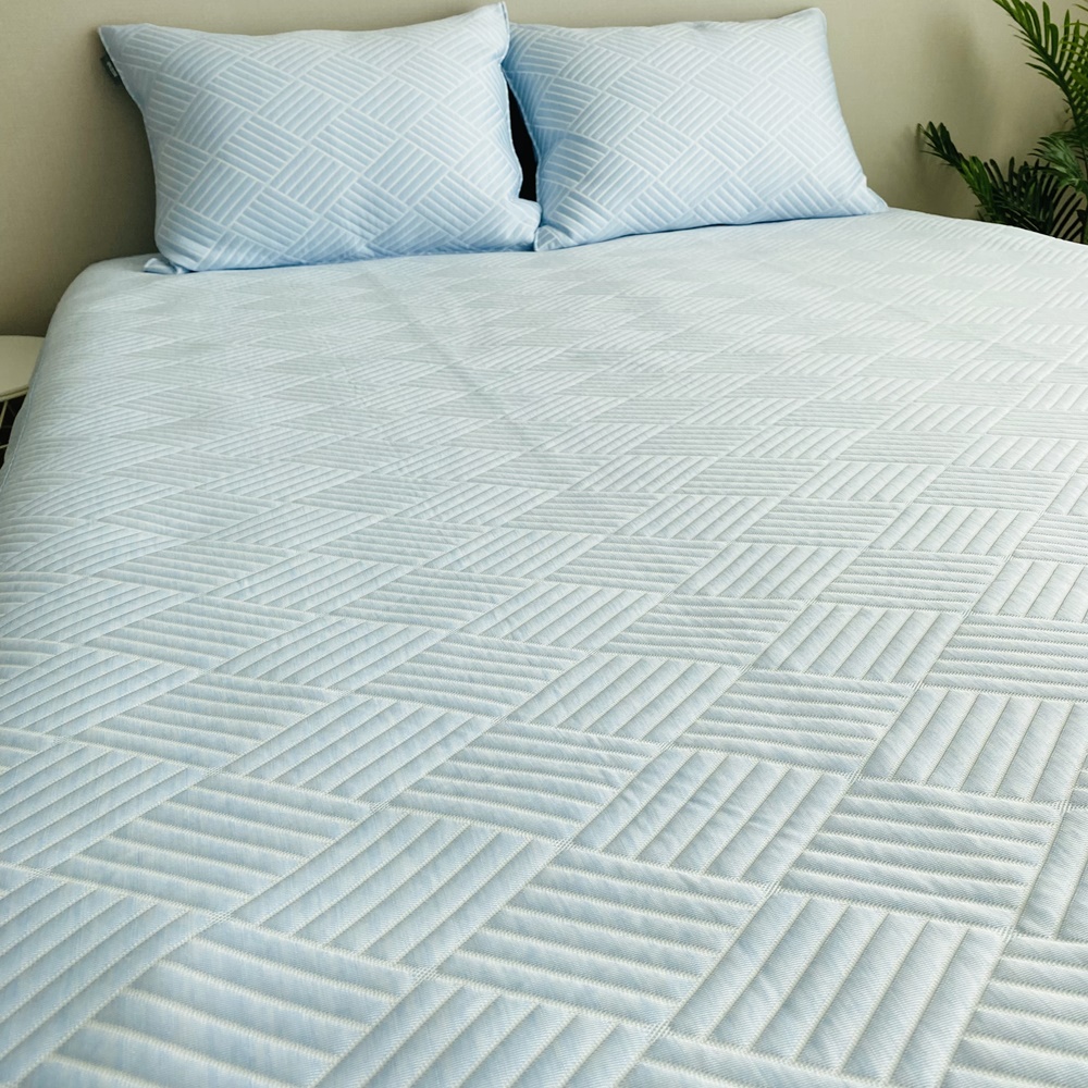 천사베딩 25년 휴비스 듀라론 여름 냉감패드 퀸 침대패드 고정밴드