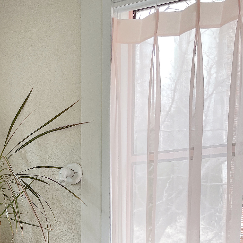 발레리나 쉬폰 속커튼 차르르 아이방 여아 남아 빈티지 레트로 핑크