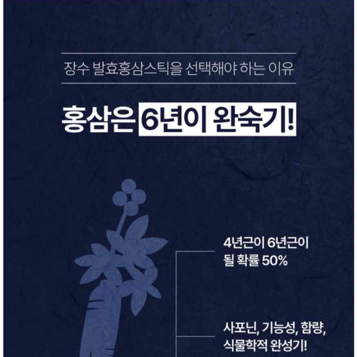 발효홍삼 6년근 농축액 홍삼스틱 부모님 효도선물 30포 - 상세 이미지 2