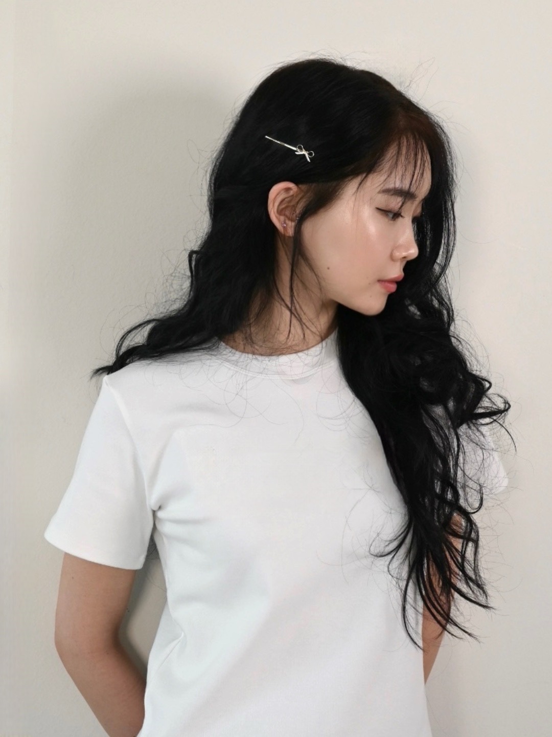 2개SET 메탈 프레젠트 작은 리본 헤어 실핀 세트 미니 바비핀 - 상세 이미지 3