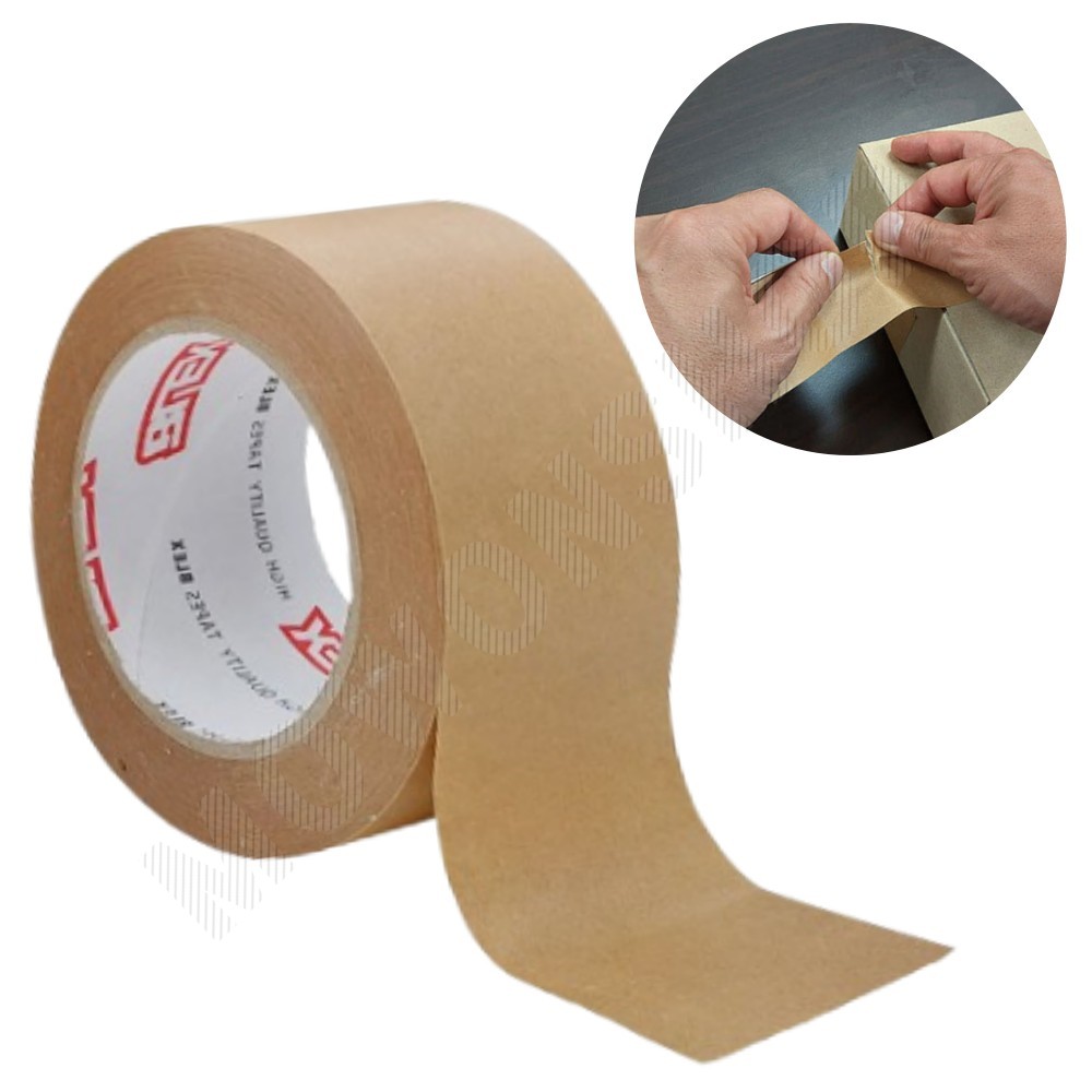 크라프트 박스테이프 종이 크래프트 테이프 황색 50m