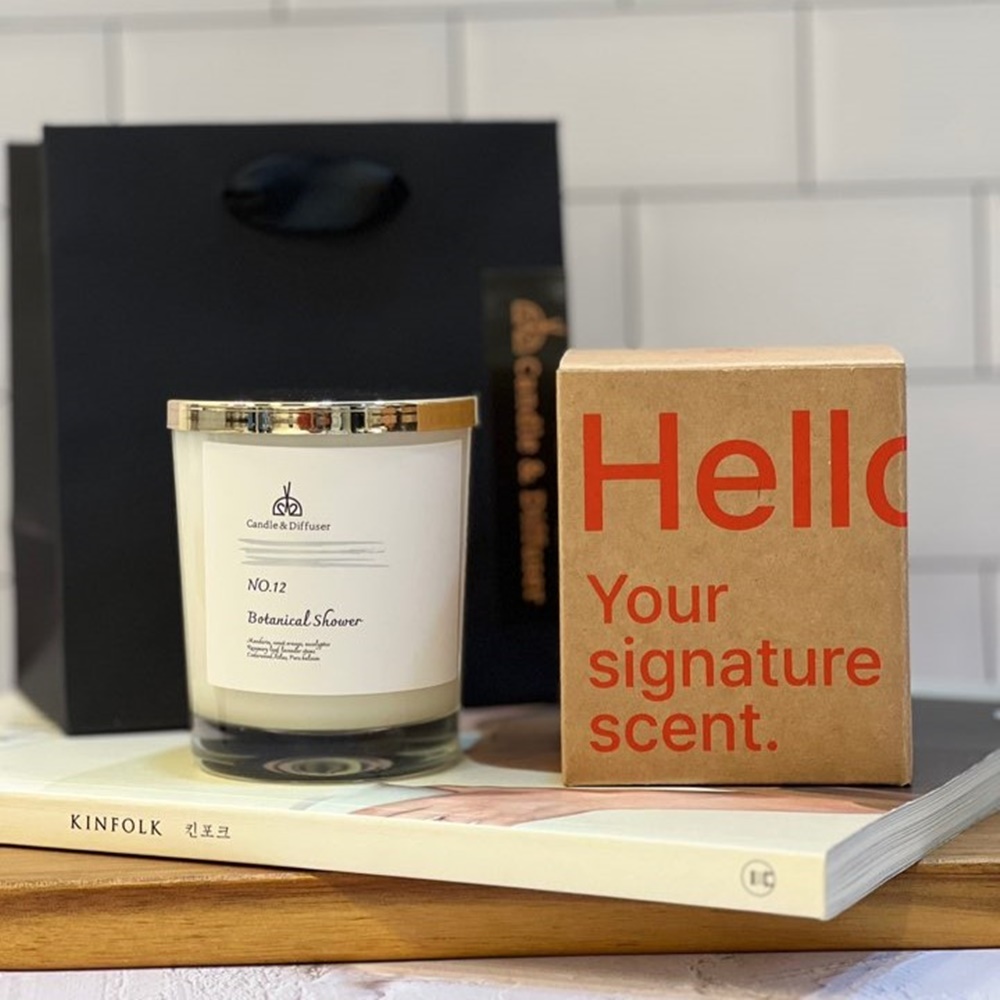 212캔들 향초 양초 조말론타입 잉글리쉬 페어 앤 프리지아 선물용150g 스모크리스심지